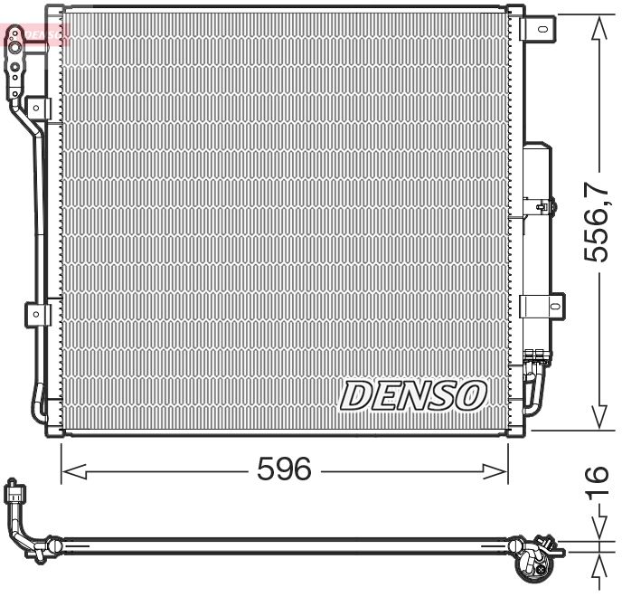 DENSO DCN14004 Condenser, air conditioning