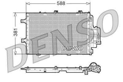 Condenser, air conditioning DENSO DCN20020