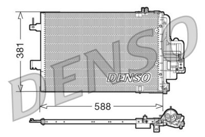 Condenser, air conditioning DENSO DCN20021
