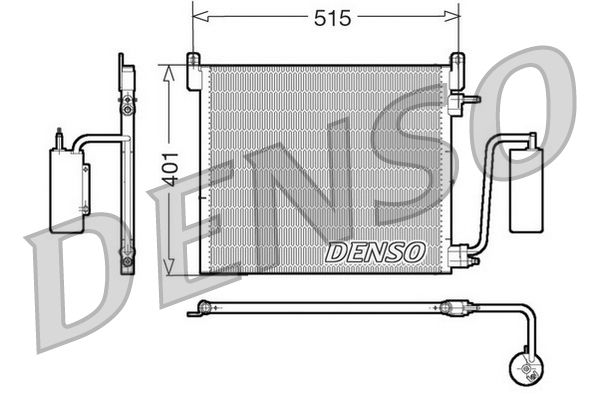 DENSO DCN20033 Condenser, air conditioning