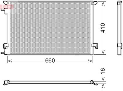 Condenser, air conditioning DENSO DCN20045