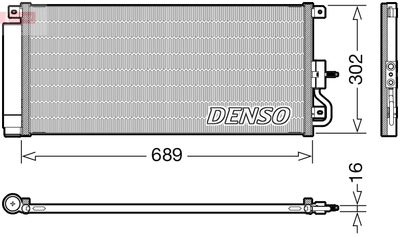 Condenser, air conditioning DENSO DCN20048