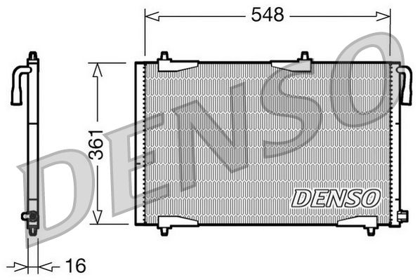 DENSO DCN21002 Condenser, air conditioning