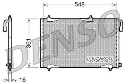 Condenser, air conditioning DENSO DCN21002