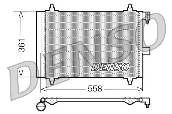 DENSO DCN21025 Condenser, air conditioning