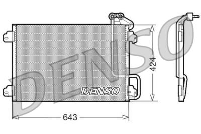 Condenser, air conditioning DENSO DCN23013
