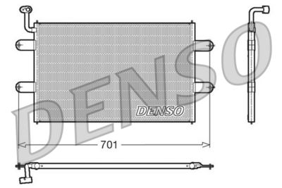 Condenser, air conditioning DENSO DCN27003