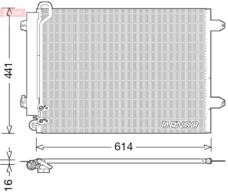 DENSO DCN32008 Condenser, air conditioning