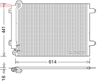 Condenser, air conditioning DENSO DCN32008