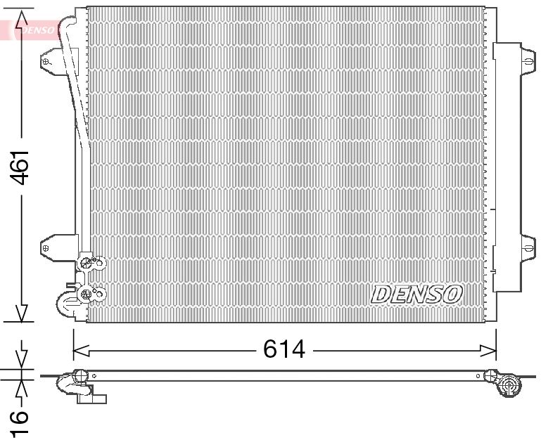 DENSO DCN32011 Condenser, air conditioning