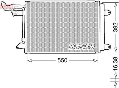 Condenser, air conditioning DENSO DCN32032