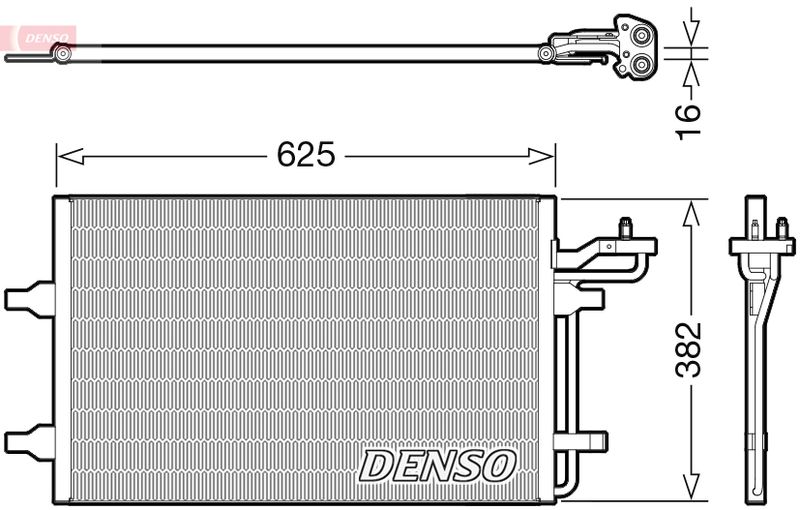 DENSO DCN33009 Condenser, air conditioning