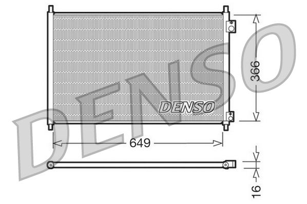 DENSO DCN40006 Condenser, air conditioning