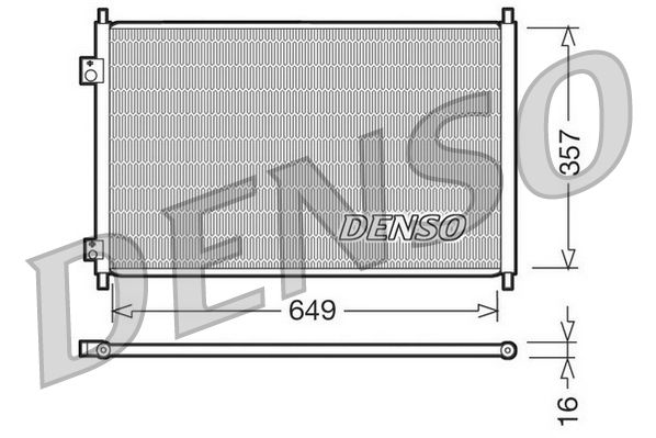 DENSO DCN40008 Condenser, air conditioning