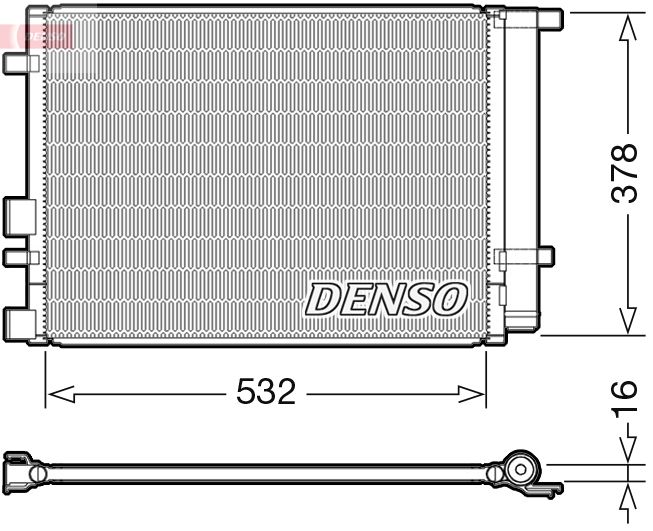 DENSO DCN41005 Condenser, air conditioning