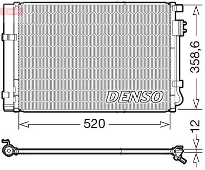 Condenser, air conditioning DENSO DCN41011
