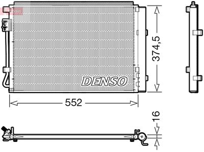 Condenser, air conditioning DENSO DCN41017