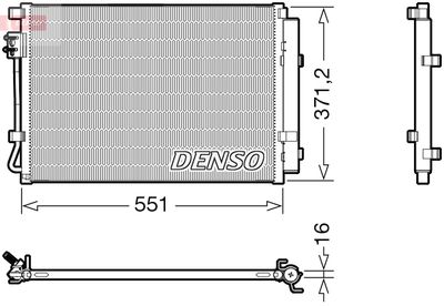 Condenser, air conditioning DENSO DCN41022
