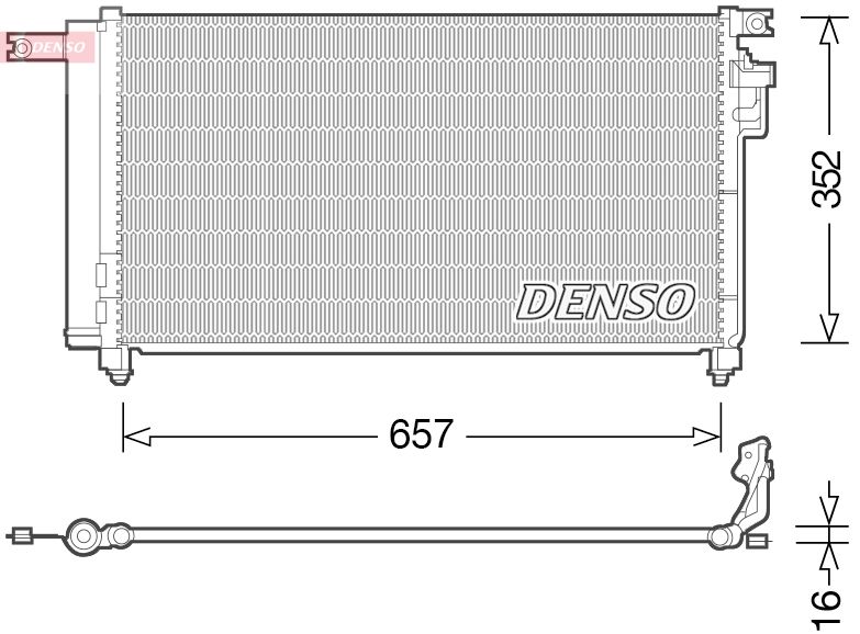 DENSO DCN43001 Condenser, air conditioning