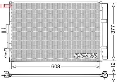 Condenser, air conditioning DENSO DCN43003