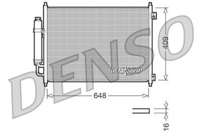 Condenser, air conditioning DENSO DCN46001