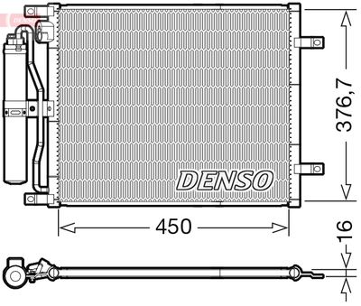 Condenser, air conditioning DENSO DCN46029