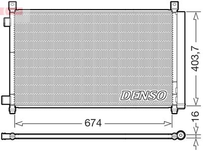 Condenser, air conditioning DENSO DCN46036