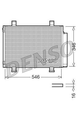 Condenser, air conditioning DENSO DCN47001