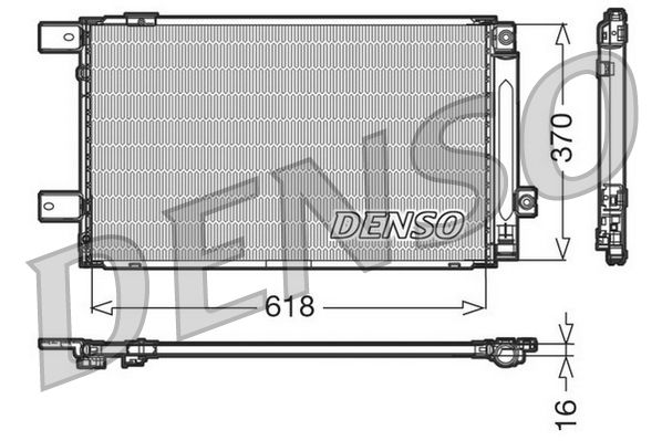 DENSO DCN50005 Condenser, air conditioning