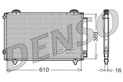 Condenser, air conditioning DENSO DCN50008