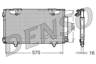Condenser, air conditioning DENSO DCN50010