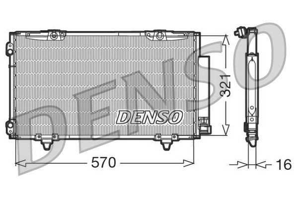 DENSO DCN50011 Condenser, air conditioning