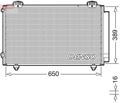 Condenser, air conditioning DENSO DCN50023