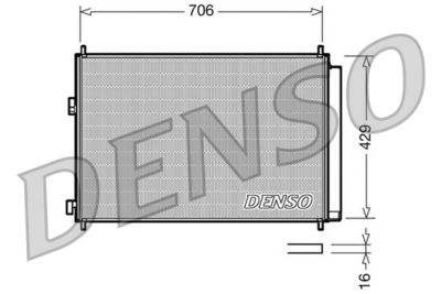Condenser, air conditioning DENSO DCN50030