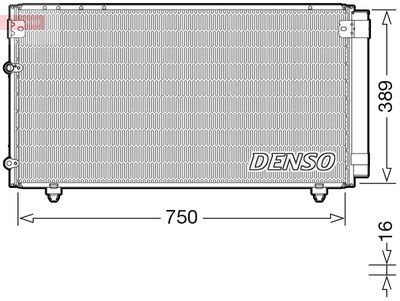 Condenser, air conditioning DENSO DCN50042