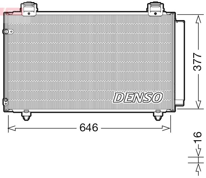 DENSO DCN50043 Condenser, air conditioning