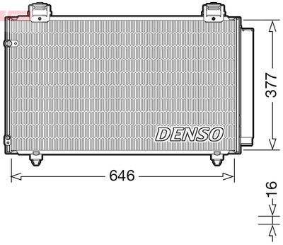 Condenser, air conditioning DENSO DCN50043