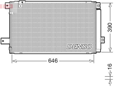 Condenser, air conditioning DENSO DCN50049