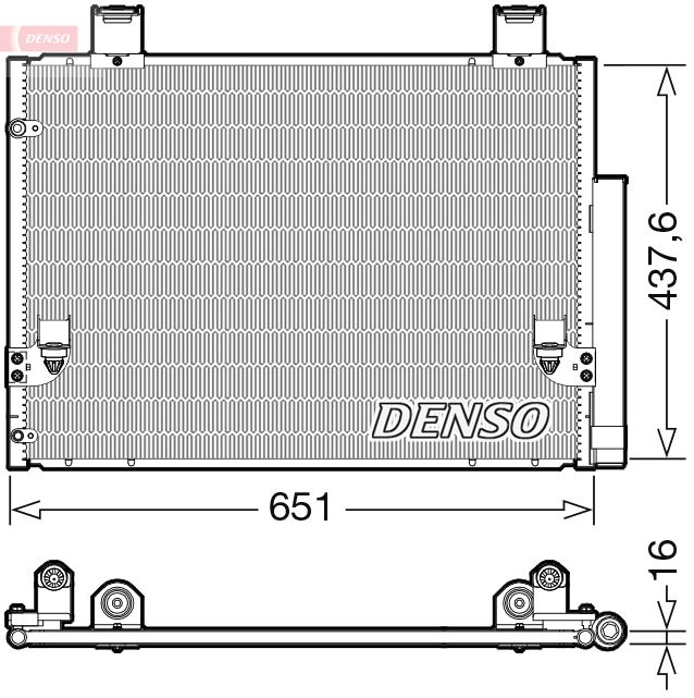 DENSO DCN50057 Condenser, air conditioning