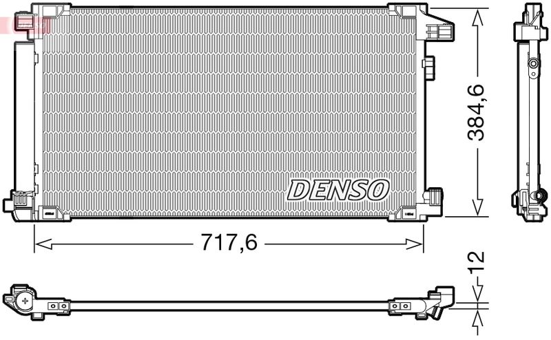 DENSO DCN50061 Condenser, air conditioning