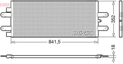 Condenser, air conditioning DENSO DCN99053