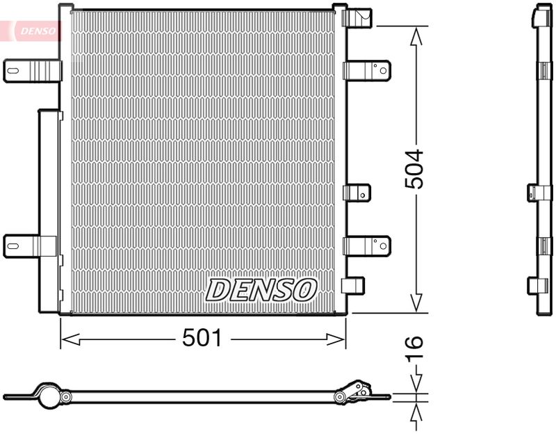 DENSO DCN99054 Condenser, air conditioning
