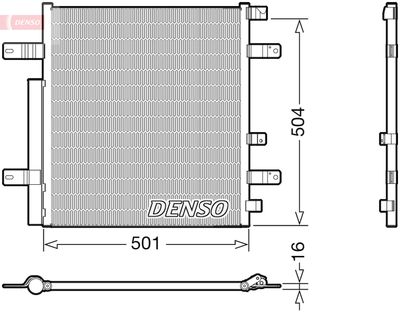 Condenser, air conditioning DENSO DCN99054