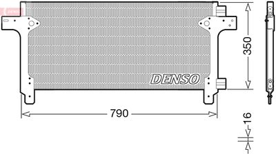 Condenser, air conditioning DENSO DCN99063