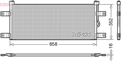 Condenser, air conditioning DENSO DCN99069
