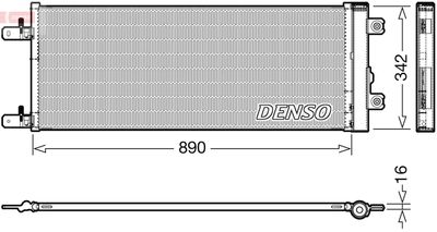 Condenser, air conditioning DENSO DCN99071