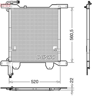 Condenser, air conditioning DENSO DCN99074