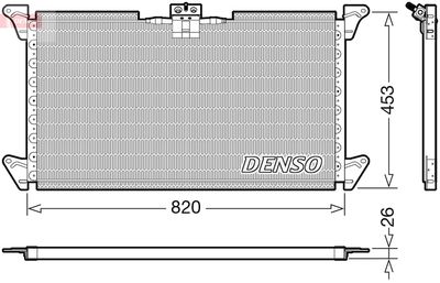 Condenser, air conditioning DENSO DCN99075