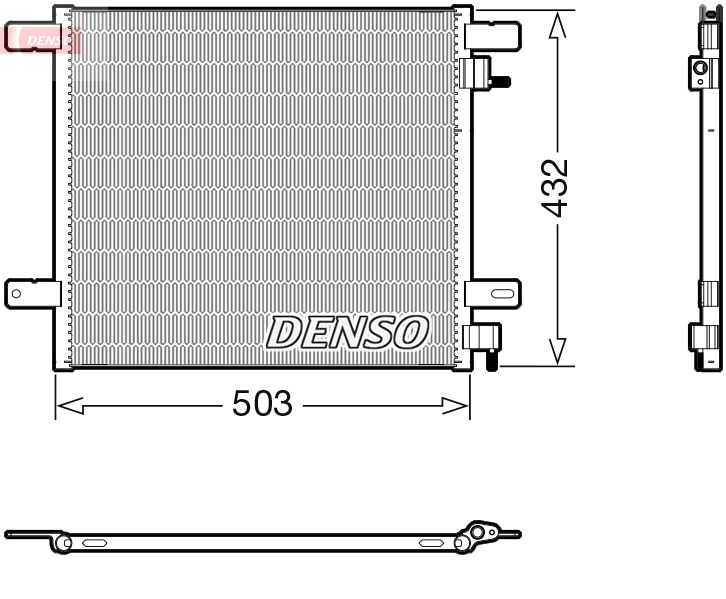 DENSO DCN99076 Condenser, air conditioning