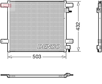 Condenser, air conditioning DENSO DCN99076